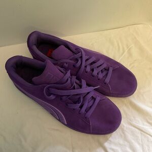 Purple Suede Sneakers